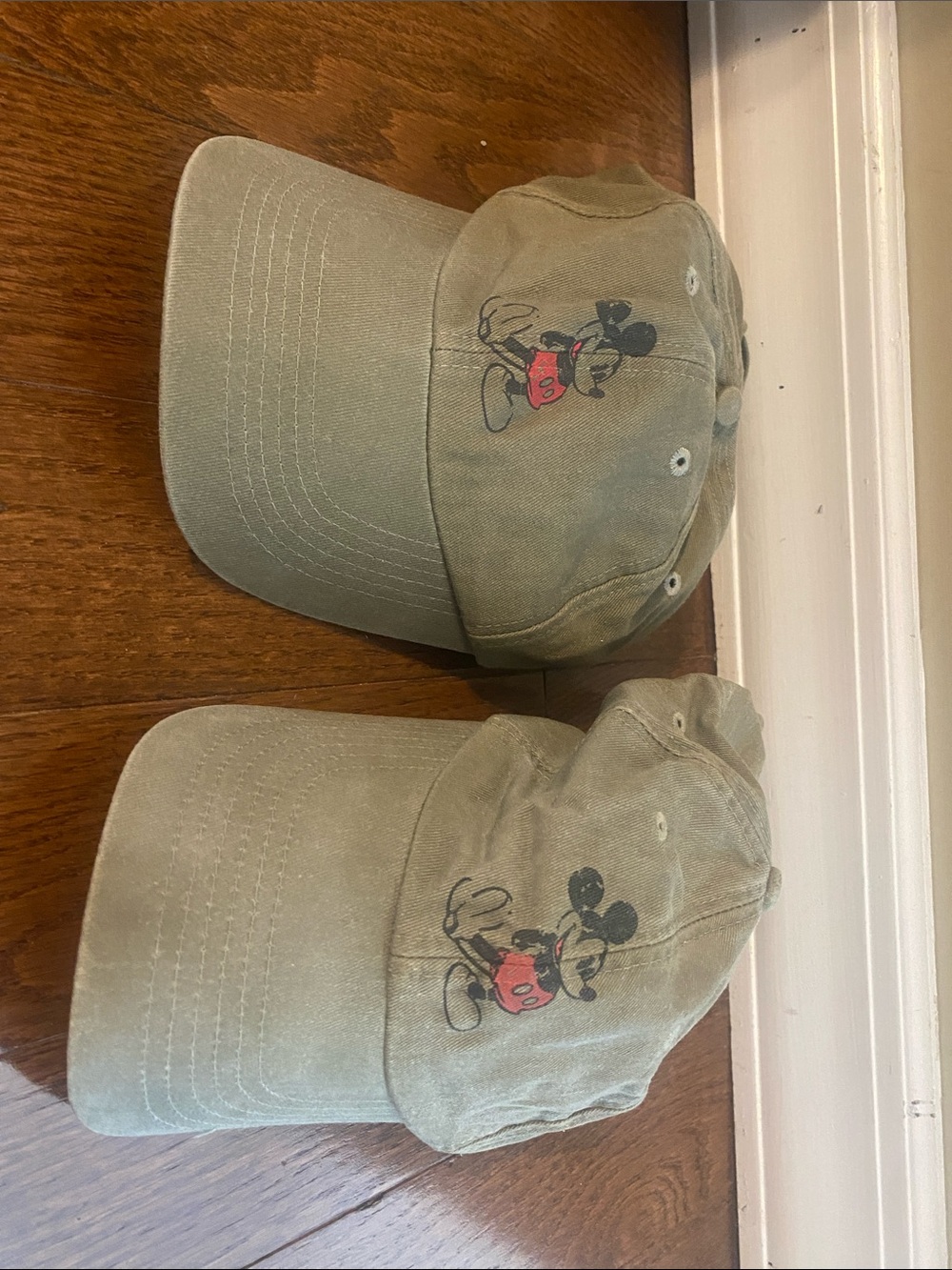 Olive Green Mickey Mouse Baseball Caps